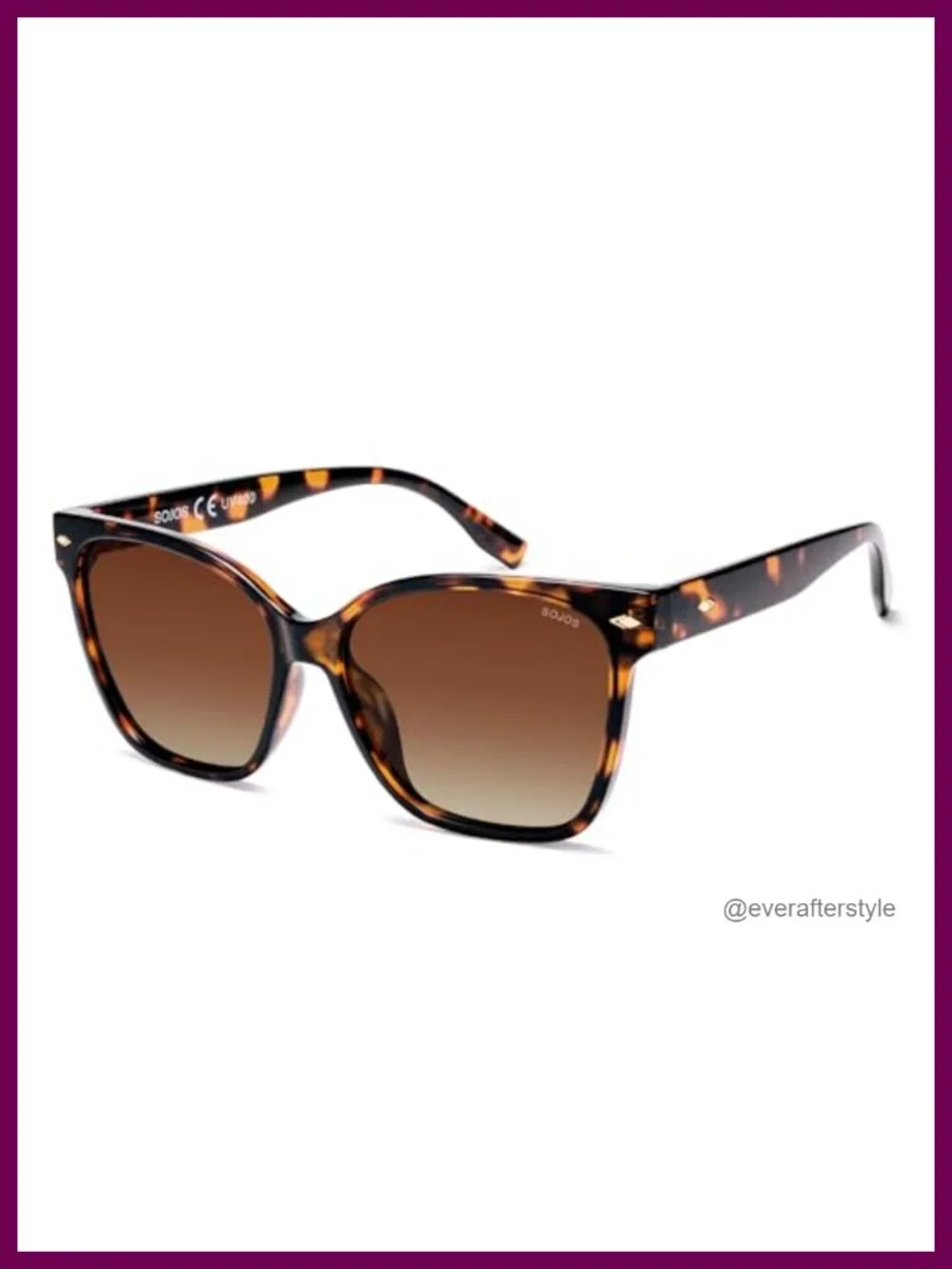 Trendy Square Oversized Polarized Sunglasses for Women UV400 Plastic Frame